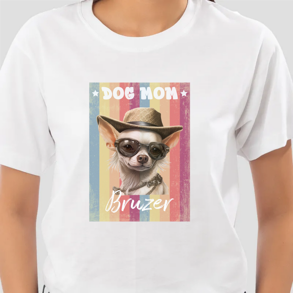 חולצה - DOG MOMחולצה - DOG MOMחולצה T בעיצוב DOG MOM איור של כלב לבחירה, ניתן לבחור צבע משפט ולהוסיף שם באנגלית אונליין.T-SHIRT