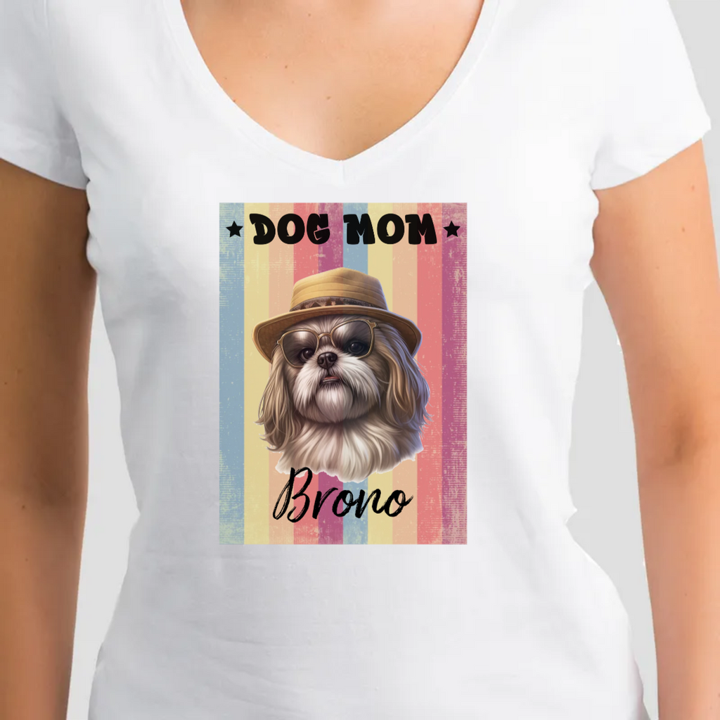 חולצה - DOG MOMחולצה - DOG MOMחולצה T בעיצוב DOG MOM איור של כלב לבחירה, ניתן לבחור צבע משפט ולהוסיף שם באנגלית אונליין.T-SHIRT