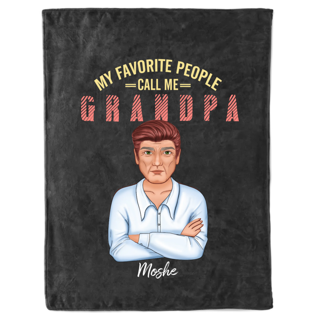 שמיכה CALL ME GRANDPAשמיכה CALL
השמיכה של סבא ג׳פטו אל תחמיצו את ההזדמנות!! צרו שמיכת TV מחממת במיוחד בהדפסה אישית הכוללת דמות קריקטורה מקורית של האהובים שלכם ✅ בחרו את צבעי השמיכה שאתם הכי אוהביםBlankets