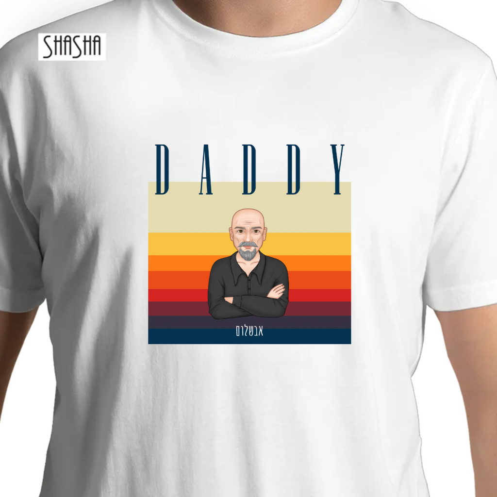 חולצה DADDYחולצה DADDY
חולצה T מגניבה בעיצוב DADDY המגניב והאגדי שלכם. ניתן לשנות את דמות האבא אונליין ובהתאמה אישית (להוסיף שם, צבע פונט, בחירת גופן ועוד).
T-SHIRT