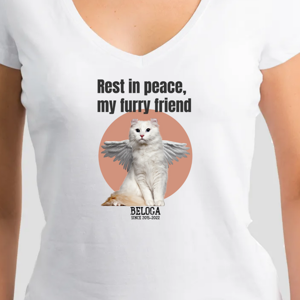 חולצה - Rest in peaceחולצה - Restחולצה T מודפסת בעיצוב Rest in peace. ניתן לשנות את סוג החתול ולבחור גזע, להוסיף שם ושנים ולבחור צבע פונט אונליין.T-SHIRT