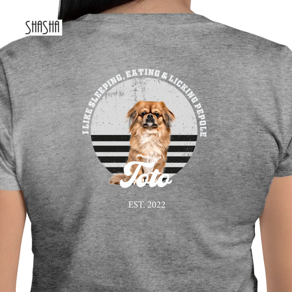 חולצה THIS HUMANחולצה THISחולצה טישרט מהממת THIS HUMAN מודפסת בתמונת הכלב שלכם (מאהמאגר שלנו) ניתן להוסיף משפט מגניב למעלה, שם הכלב (באנגלית), ואת שנת הולדתו.